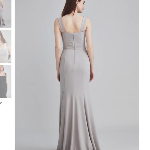 Cleo Amsale Bridesmaid Dress Blush Sz 8 or Sz 6 - Picture 4 of 6